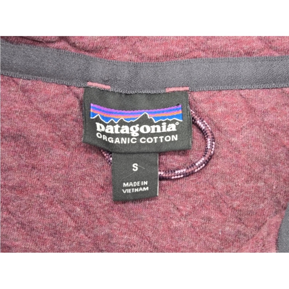 Patagonia Womens‎ Organic Cotton Quilt Snap-T Pullover Light Balsamic Burgundy S - Picture 5 of 9